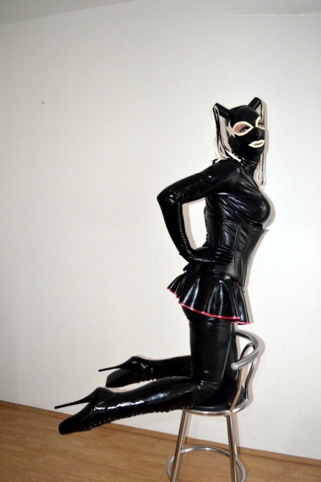 Latex Bondage And Mask
